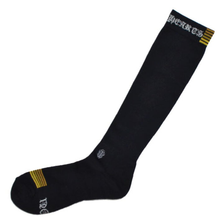 楽天市場】CHROME HEARTSLogo Long Socks - Black / Yellowクロム  