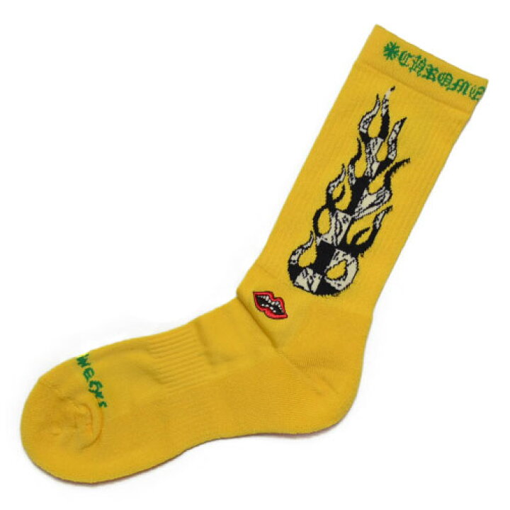 楽天市場】CHROME HEARTSMATTY BOY BRAIN Socks / Yellowクロムハーツ 