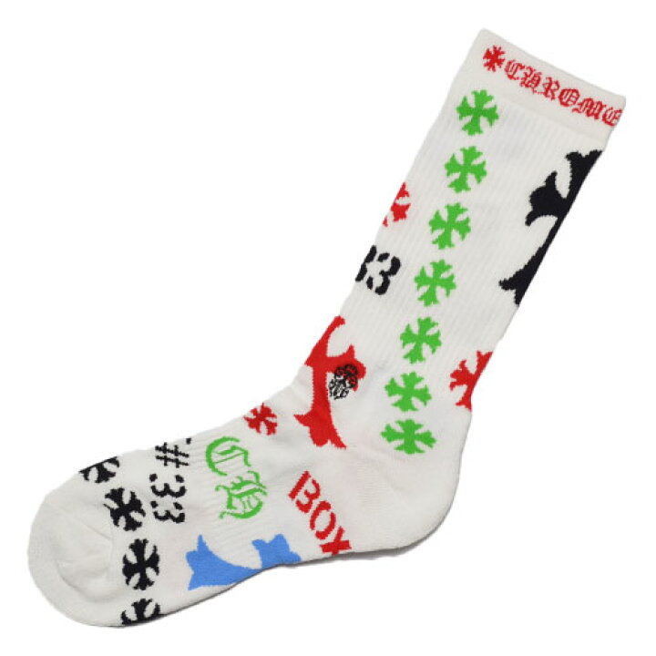 楽天市場】CHROME HEARTSSTENCIL Socks / Whiteクロムハーツステンシル  