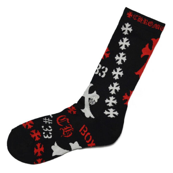 楽天市場】CHROME HEARTSSTENCIL Socks / Blackクロムハーツステンシル 