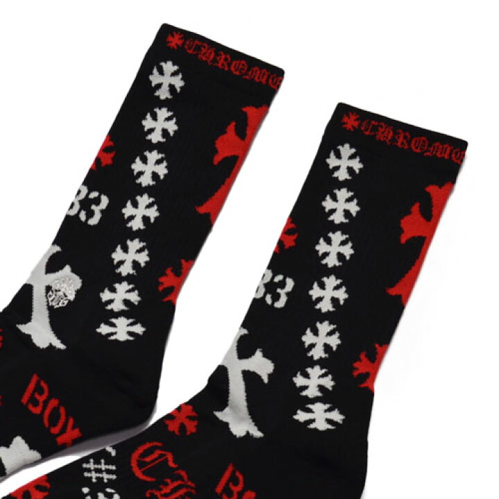楽天市場】CHROME HEARTSSTENCIL Socks / Blackクロムハーツステンシル 