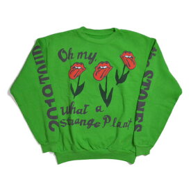 Cactus Plant Flea Market Rolling Stones No Filter Tour Sweatshirt GREENカクタス プラント フリー マーケット ローリング・ストーンズ 限定コラボ グリーン クルーネック スエット トレーナー