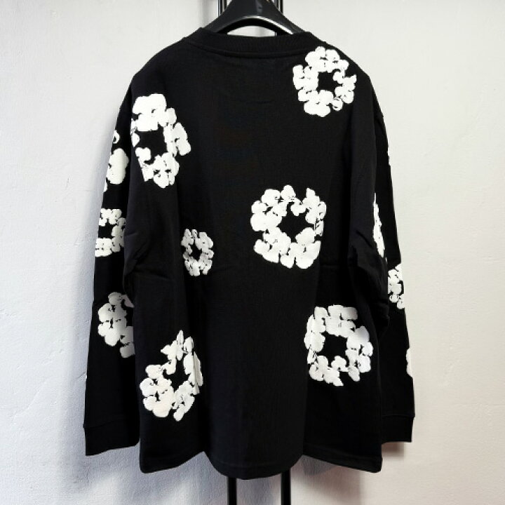 楽天市場】DENIM TEARSLong Sleeve Cotton Wreath Teeデニム