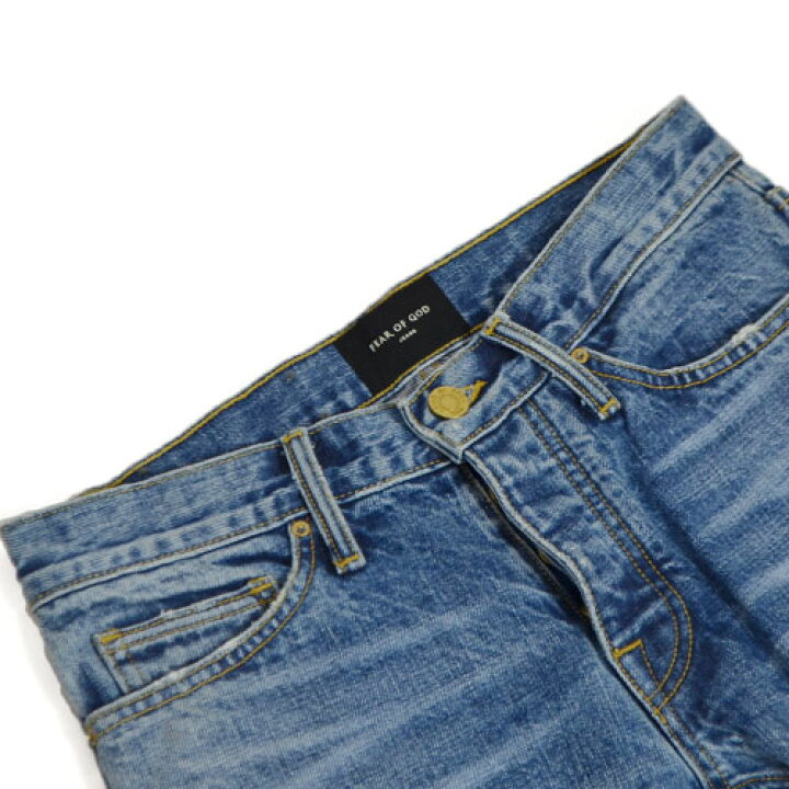 楽天市場】FEAR OF GOD - The Vintage Wash Selvedge Denim Jean FIFTH 
