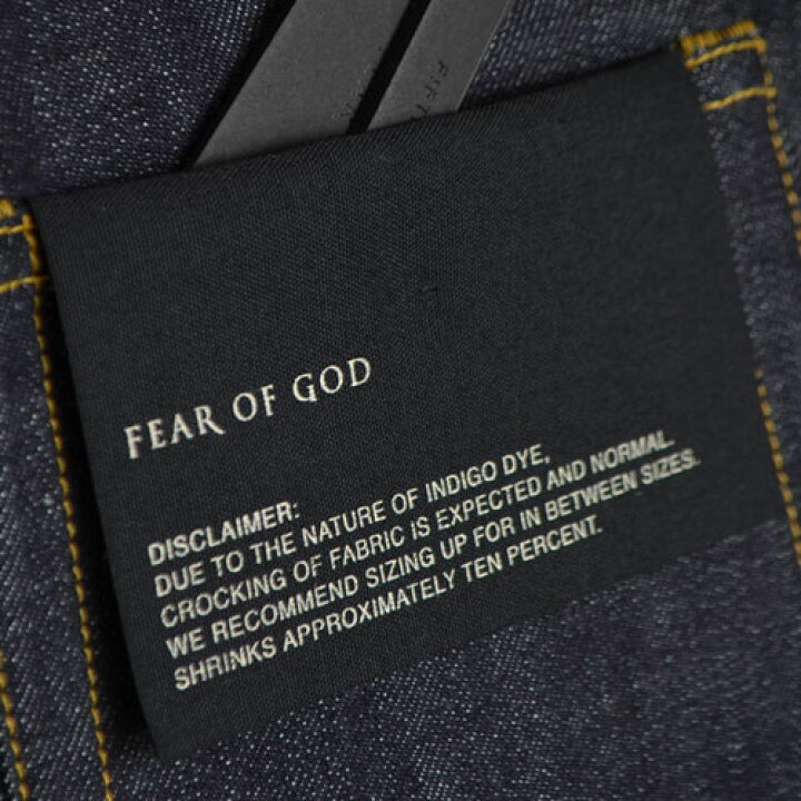 楽天市場】FEAR OF GOD - Selvedge Paneled Denim Jean FIFTH