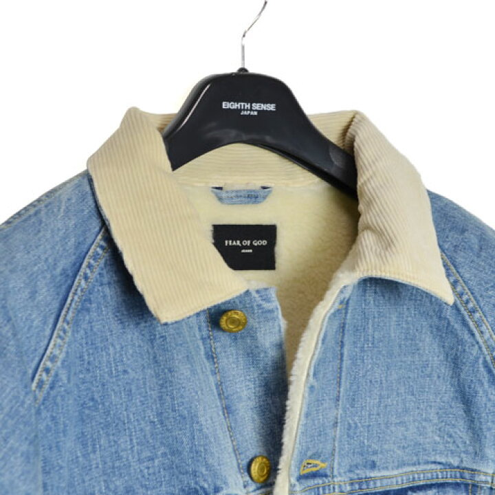 楽天市場】FEAR OF GOD - Selvedge Denim Alpaca Trucker Jacket FIFTH  