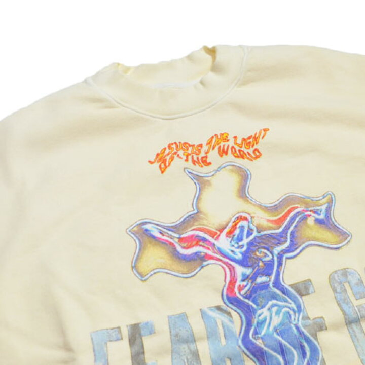 楽天市場】FEAR OF GOD X RRR 123 CREWNECK - LIGHT OF THE WORLD 