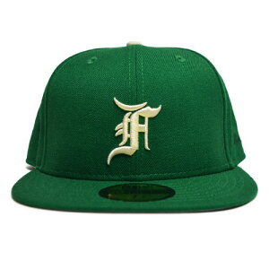 FOG - FEAR OF GOD Essentials x New Era 59FIFTY Fitted Hat Green�t�B�A�I�u�S�b�h �G�b�Z���V�����Y �j���[�G�� �L���b�v �O���[��