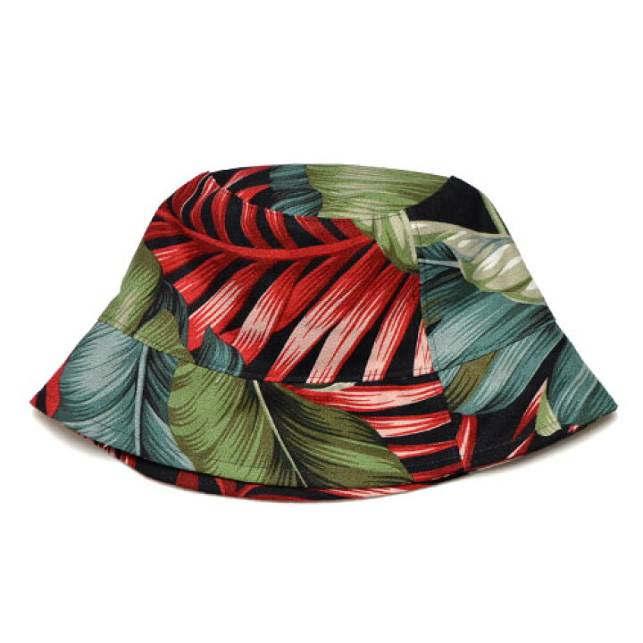 楽天市場】Jungle Gurl Kona Bucket Hat BLACK & RED LEAF  display picture 1