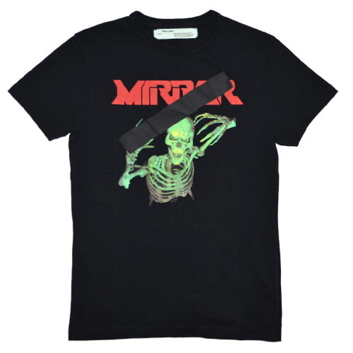 楽天市場】Off-WhiteMIRROR SKULL TEE BLACKオフホワイト ミラー 