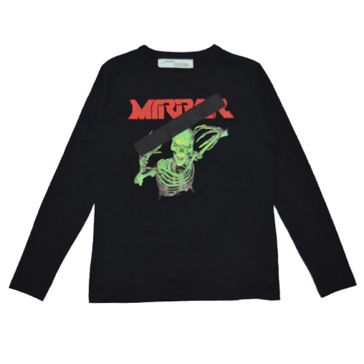 楽天市場】Off-WhiteMIRROR SKULL L/S TEE BLACKオフホワイト ミラー 