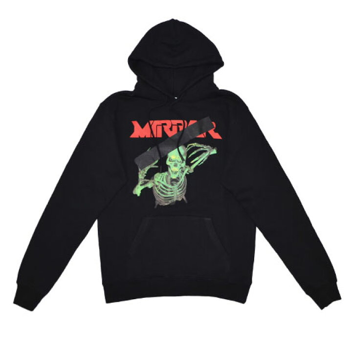 楽天市場】Off-WhiteMIRROR SKULL HOODIE BLACKオフホワイト ミラー  
