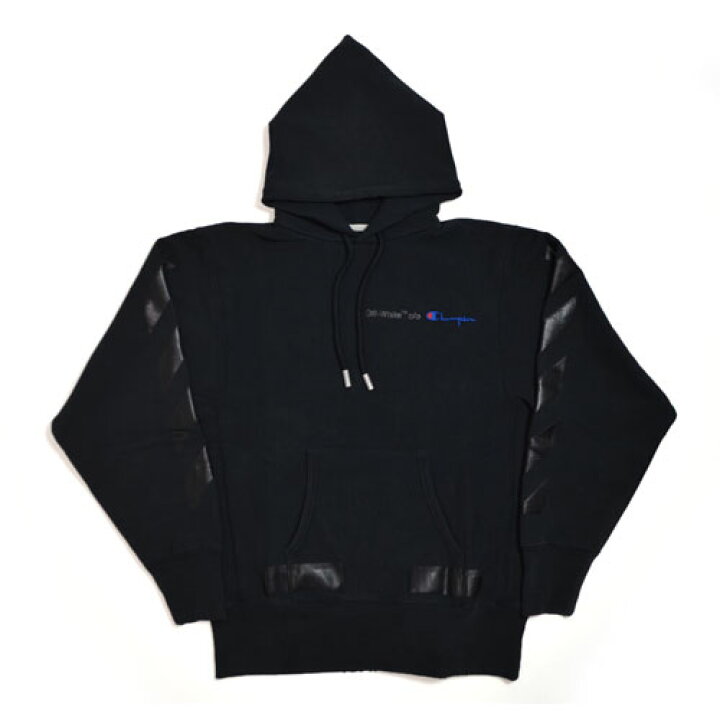 楽天市場】Off-WhiteCHAMPION HOODIE BLACK BLACKオフホワイト 