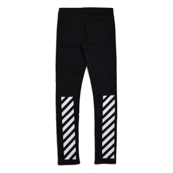 楽天市場】Off-WhiteSLIM FIT BLACK 5POCKET BLACKオフホワイト 