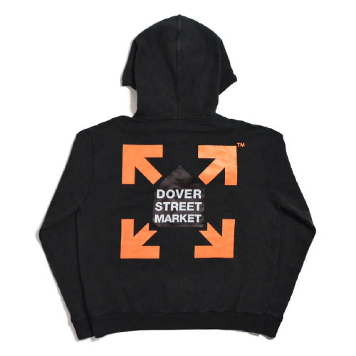 楽天市場】Off-WhiteDSM “Fluro Rebellion HOODIE” BLACK ORANGEオフ 