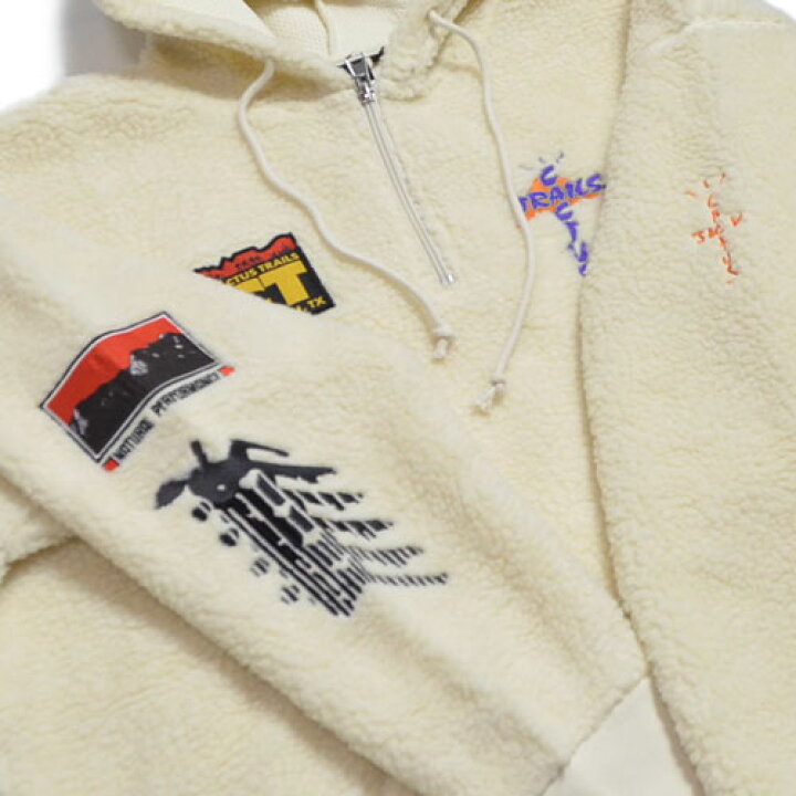 楽天市場】Travis ScottCACTUS TRAILS HALF-ZIP SHERPA HOODIE  