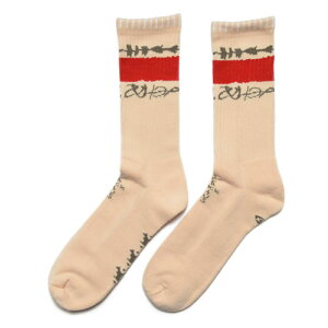Travis ScottREVERSE JACK SOCKS BEIGE�g�����B�X �X�R�b�g �\�b�N�X �x�[�W��CACTUS JACK �J�N�^�X �W���b�N