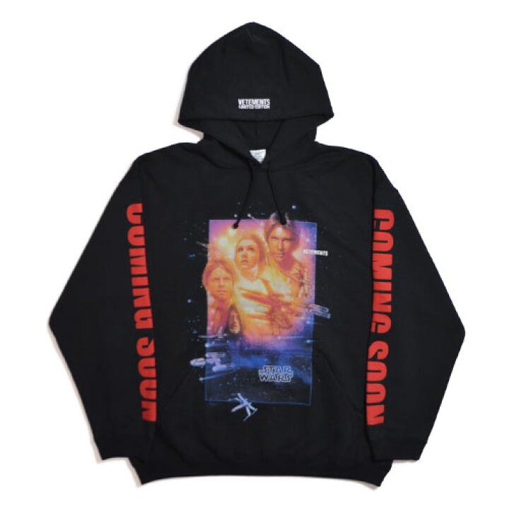 楽天市場】VETEMENTSMOVIE POSTER 2 HOODIEヴェトモン スターウォーズ  