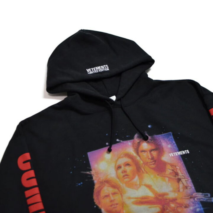 楽天市場】VETEMENTSMOVIE POSTER 2 HOODIEヴェトモン スターウォーズ 