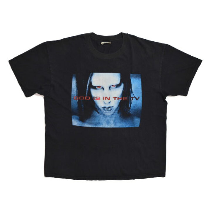 楽天市場】Marilyn Manson GOD IS IN THE TV Vintage T-shirt 