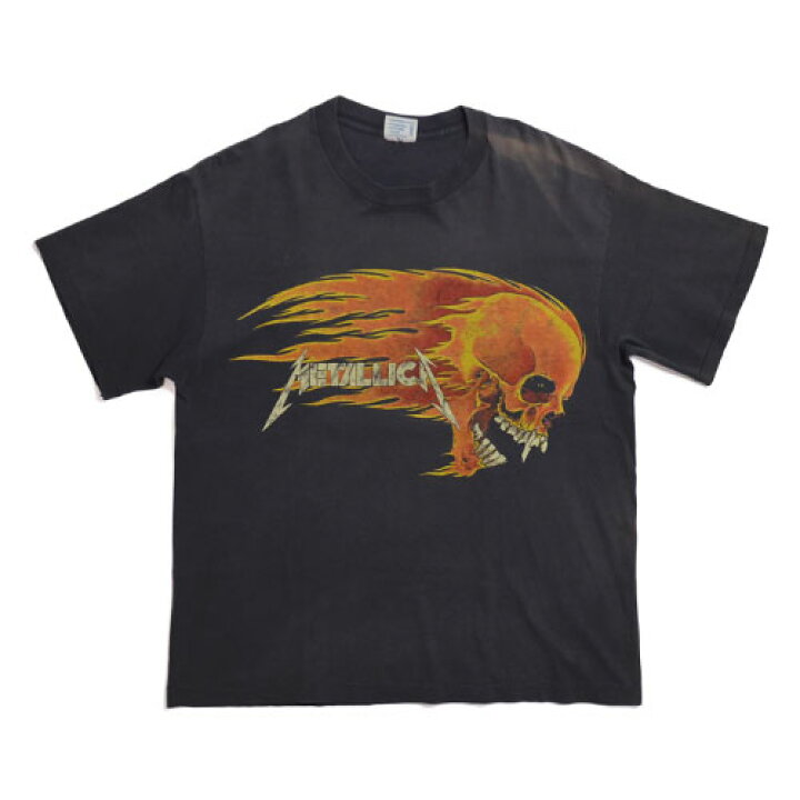 楽天市場】METALLICA Flaming Skull Vintage T-shirt ヴィンテージ T 