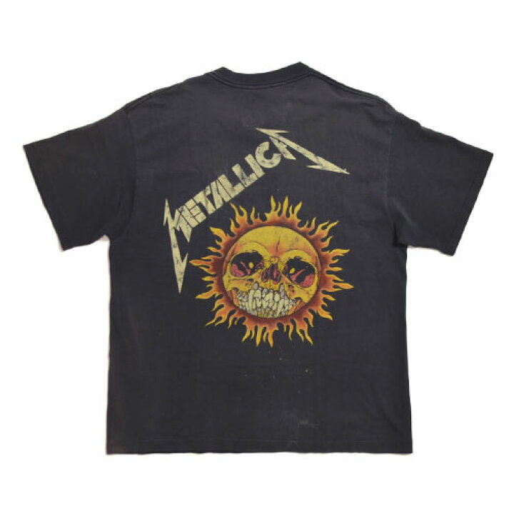 楽天市場】METALLICA Flaming Skull Vintage T-shirt ヴィンテージ T 