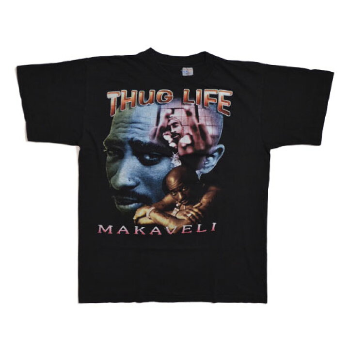 楽天市場】Tupac THUG LIFE , MAKAVELI Vintage T-shirt ヴィンテージ 