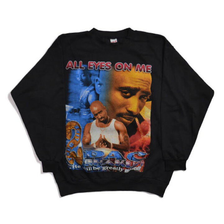 楽天市場】Tupac ALL EYES ON ME Sweat-Shirt Vintage Long Sleeve 