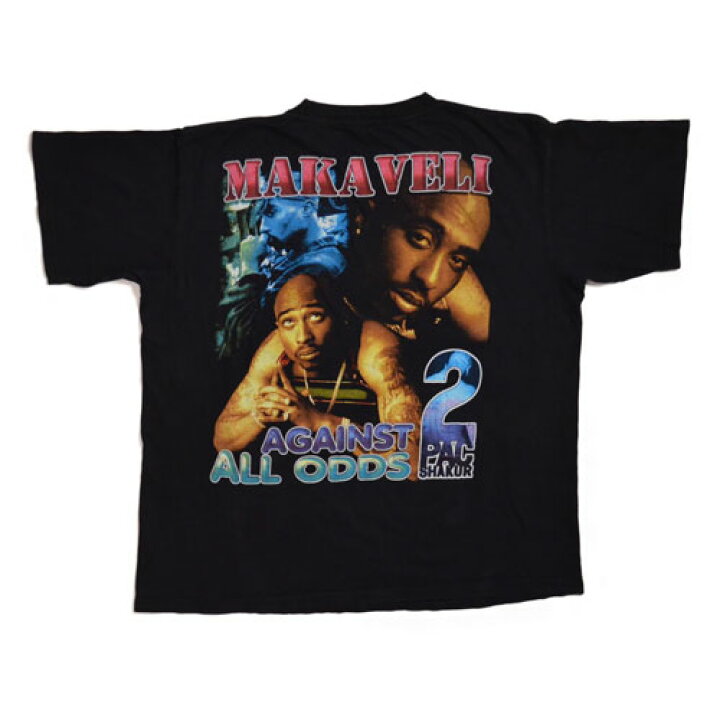 楽天市場】TUPAC MAKAVELI AGAINST ALL ODDSVintage T-shirt 