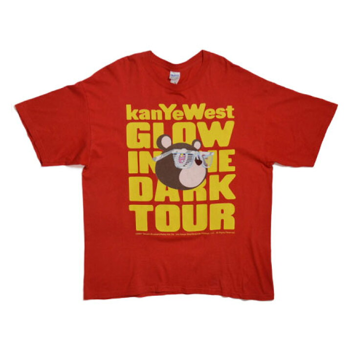 楽天市場】Kanye West GLOW IN THE DARK TOURVintage T-shirt 