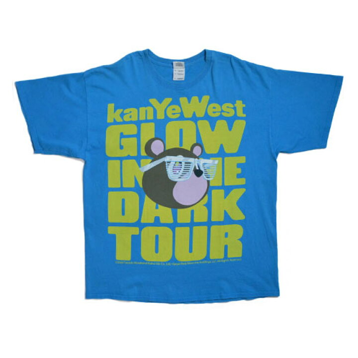 楽天市場】Kanye West GLOW IN THE DARK TOURVintage T-shirt 