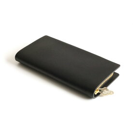 mnoi（ムノイ） / mu long wallet -black- / ロングウォレット - ブラック 財布 長財布 ロング カード 通勤 オフィス 通学 ビジネス 男女兼用 黒 本革 レザー