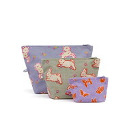 BAGGU バグー Go Pouch Set マチ付き ポーチ 3点セット Spring Animals ( アニマル ） baggu マチ付き ポ…