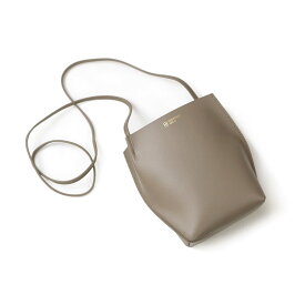 COURTNEY ORLA (コートニーオーラ) / SLOPE TOTE mini - トープ スムースレザー SLO23FCL011001TPE ショルダーバッグ グレー ベージュ シンプル 無地 鞄 バッグ シンプル