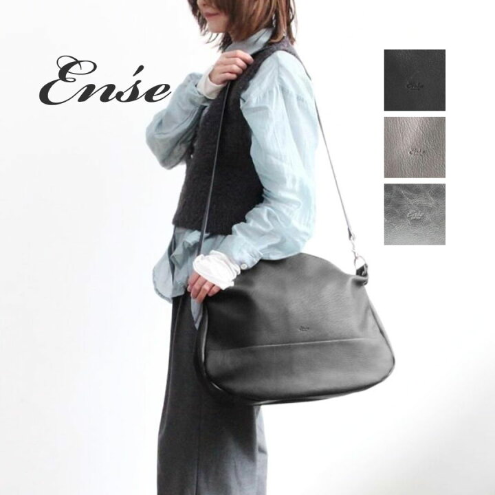 楽天市場】アンサ レディース Ense shoulder L 2way レザー ショルダー 