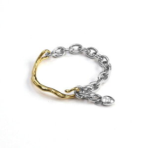 Erin&Emma エリン&エマ Hook Chain Bracelet チェーン ブレスレット ミックス 真鍮 シンプル カジュアル 人気 大人 20代 30代 40代 50代 60代 バングル レディース