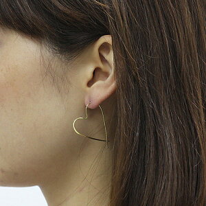 イロンデール エペパン hirondelle et pepin ピアス k18 hp-10w-285 アシンメトリーハートピアス (両耳タイプ) レディース ギフト アクセサリー ジュエリー ミニマル ピアス 18金 ハート 20代 30代 40代 50