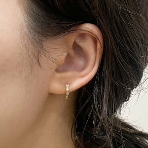 ピアス k18 イロンデール エペパン hirondelle et pepin 5石 ダイヤモンド (片耳タイプ) hp10w-300 レディース ギフト ミニマル 18金 ゴールド 20代 30代 40代 50代 プレゼント 主役 ダイア 覆輪 フクリン 5
