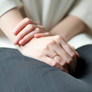 イロンデール エペパン hirondelle et pepin リング k18 hr-19fw-549 8つ爪ミニパール Vリング レディース 指輪 ギフト 記念日 アクセサリー ジュエリー 20代 30代 40代 50代 プレゼント