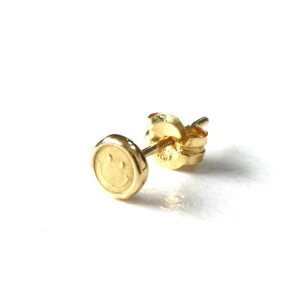 ピアス k18 イロンデール エペパン hirondelle et pepin hp-513 スマイルスタンプ ピアス 1 片耳タイプ レディース ギフト アクセサリー ジュエリー18金 ミニマル ピアス 20代 30代 40代 50代卒業式 入学