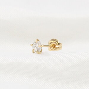 ピアス k18 イロンデール エペパン hirondelle et pepin 5つ爪ダイヤ ゴールド (片耳タイプ) hp-20fw-640 18金 レディース ギフト ミニマル ミニ 華奢 ビジネス オフィス 大人20代 30代 40代 50代 プレゼント