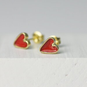 イロンデール エペパン hirondelle et pepin ピアス k18 hp-400 七宝ハート ピアス (両耳タイプ) レディース ギフト アクセサリー ジュエリー18金 ミニマル ピアス 20代 30代 40代 50代卒業式 入学式 大人