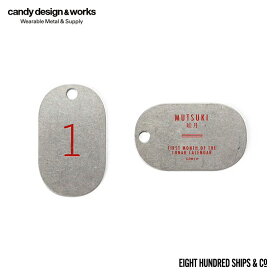 CANDY DESIGN & WORKS (キャンディーデザインワークス) / Lunar Calendar Plate Key Tag CK-14 ルナーカレンダープレートキータグ - White×Red ホワイト×レッド ナンバー 誕生月 太陽暦 数字 プレート キーホルダー CDW あす楽 即日発送 即納 プレゼント ポイント 消化 CDW