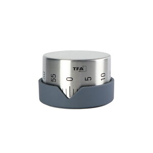 TFA Dostmann / Analogue kitchen timer made of stainless steel DOT 38.1027 �A�i���O�L�b�`���^�C�}�[ �h�C�c�� �|�C���g ����