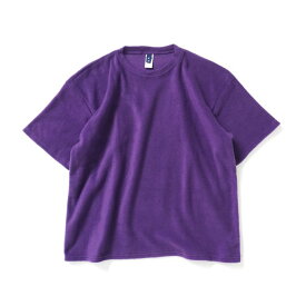 ＼ 最大1万円 割引クーポン 配布中 ／ SMOKE T ONE / THE ONE MORKSKIN POLAR FLEECE TEE フリース半袖Tシャツ - Purple パープル