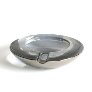 Glass Ashtray Large - Gray KXVK[gC [W LTCY O[ |Cg 