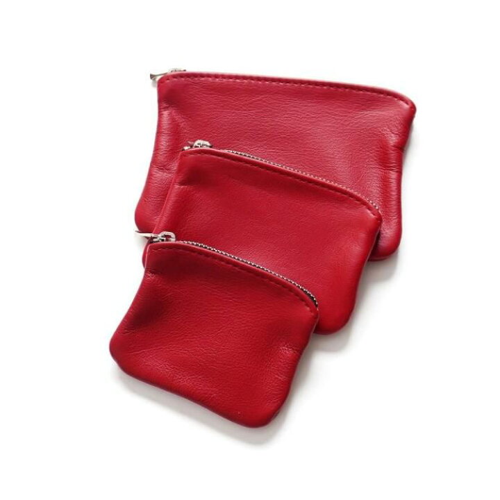 楽天市場】MOONSHINE LEATHER COMPANY / 6-inch Zippered Pouch - Red 