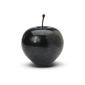 Marble Apple - Black / Large マーブルアップル ブラック／ラージ | 雑貨 置物 ペーパーウエイト オブジェ プチギフト プレゼント お祝い 贈り物 ポイント 消化 買いまわり