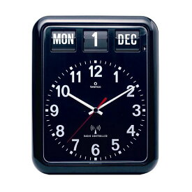 TWEMCO / Radio Control Calendar Clock トゥエンコ ラジオコントロール カレンダークロック RC-12A ブラック 電波掛時計 プチギフト プレゼント お祝い 贈り物 ポイント 消化 買いまわり