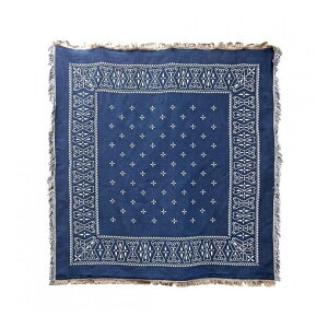 Bandana Throwket - Cross / Navy �o���_�i �X���[�P�b�g �N���X / �l�C�r�[ �u�����P�b�g �~�� ���O �}�b�g �C���e���A �G�� �Ƌ�